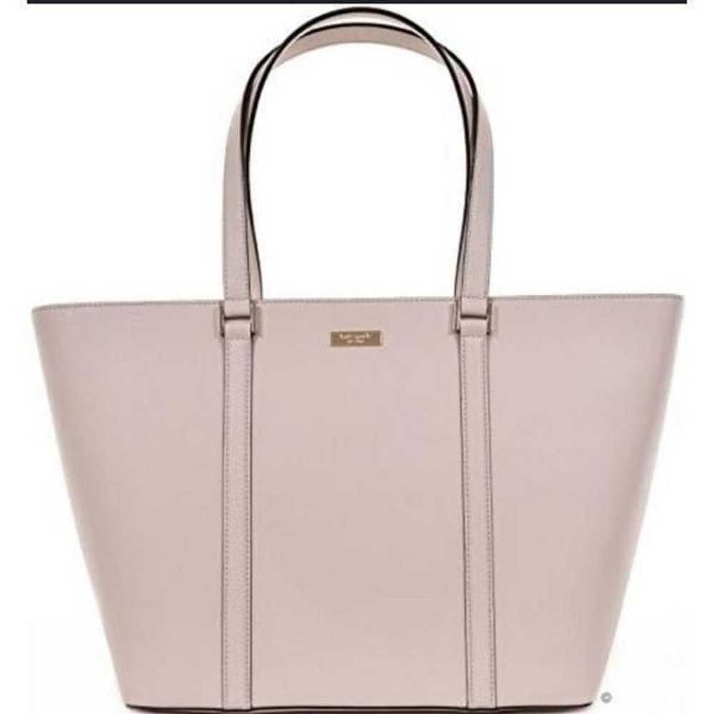 KATE SPADE Newbury Lane Large Pink Leather Tote - image 1