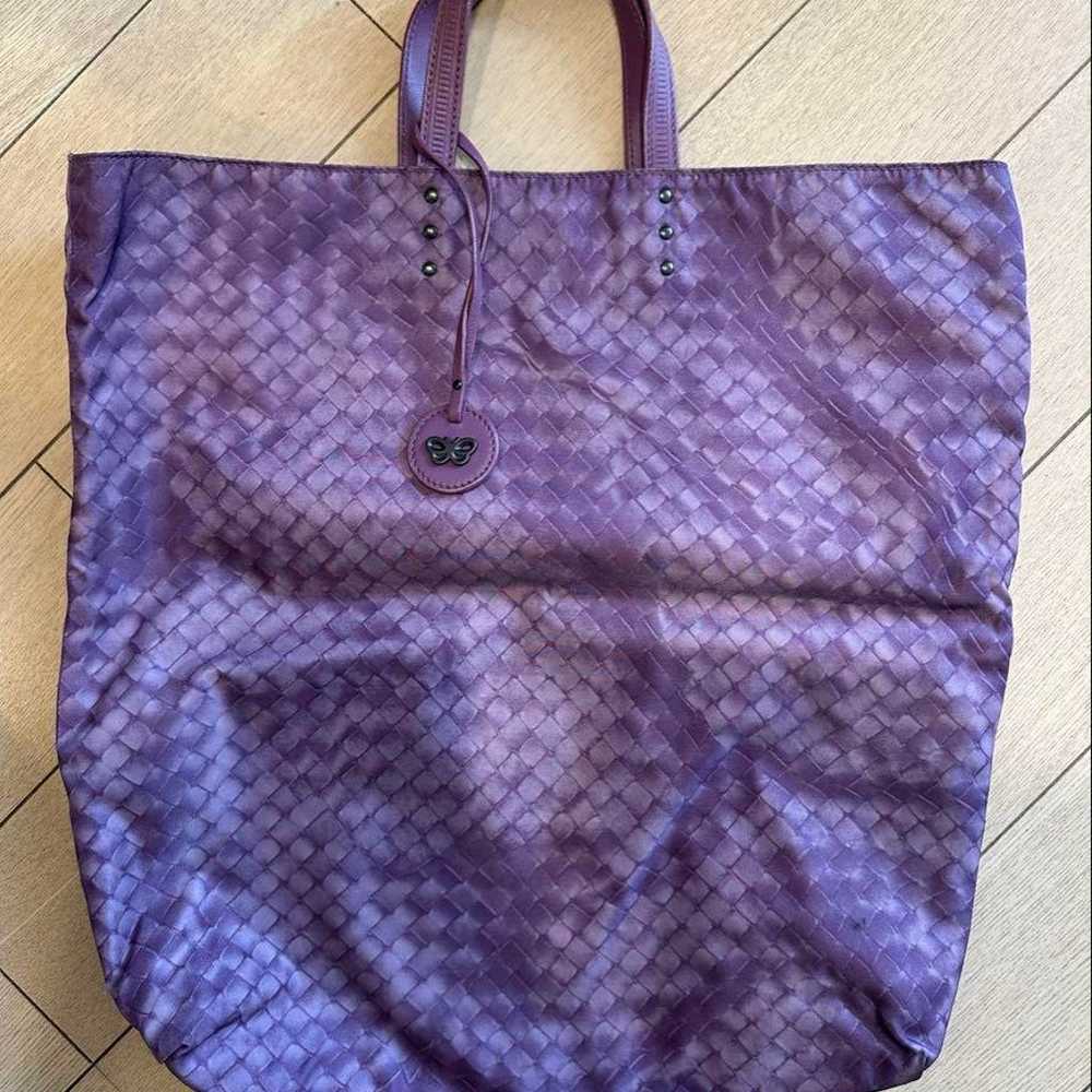 Bottega Veneta Nylon Tote Bag Intreccio Illusion - image 1