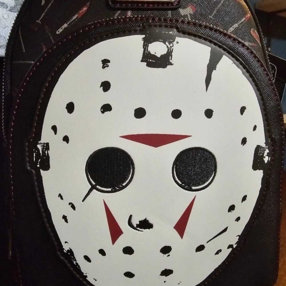 Loungefly Friday The 13th Jason Mask Mini Backpack - image 5