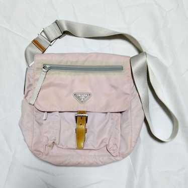 PRADA Nylon Shoulder Bag Pink