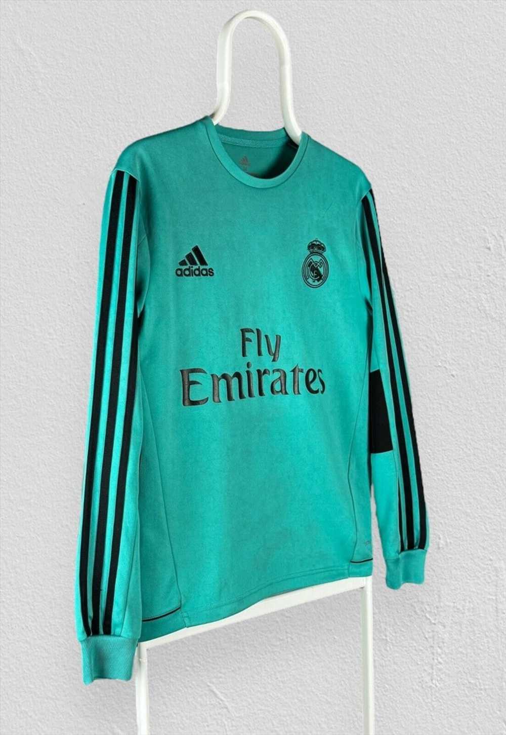 Real Madrid 2017-2018 Training Sweatshirt Green M… - image 2