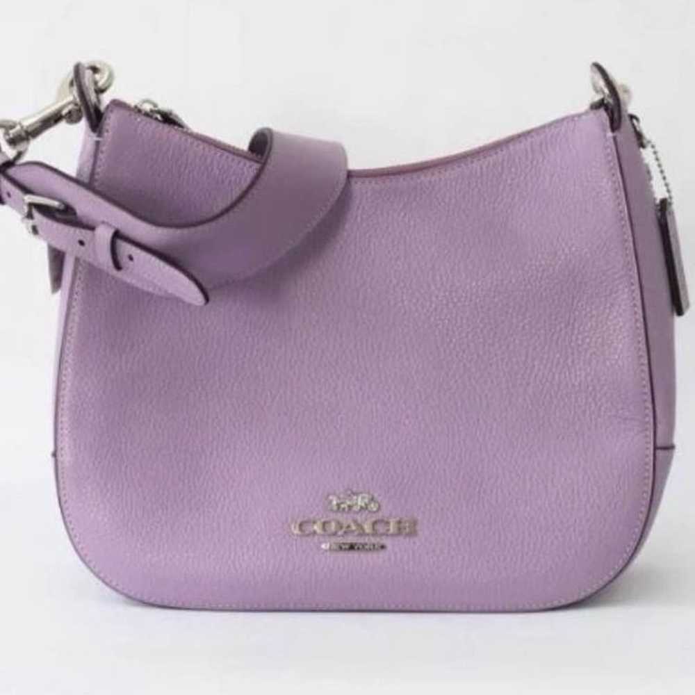 Coach Jes Lilac Purse w/ Coach charm - image 1