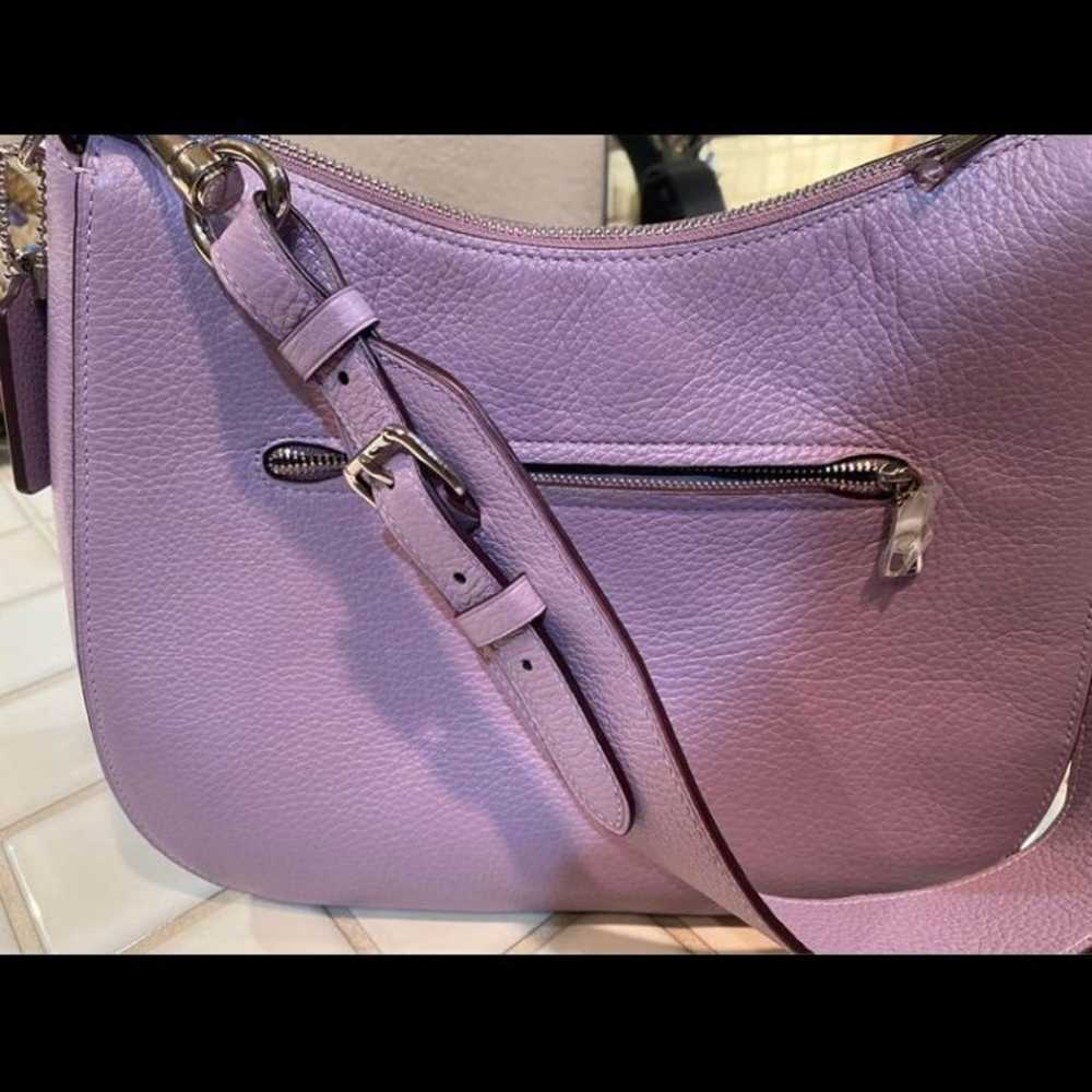 Coach Jes Lilac Purse w/ Coach charm - image 4