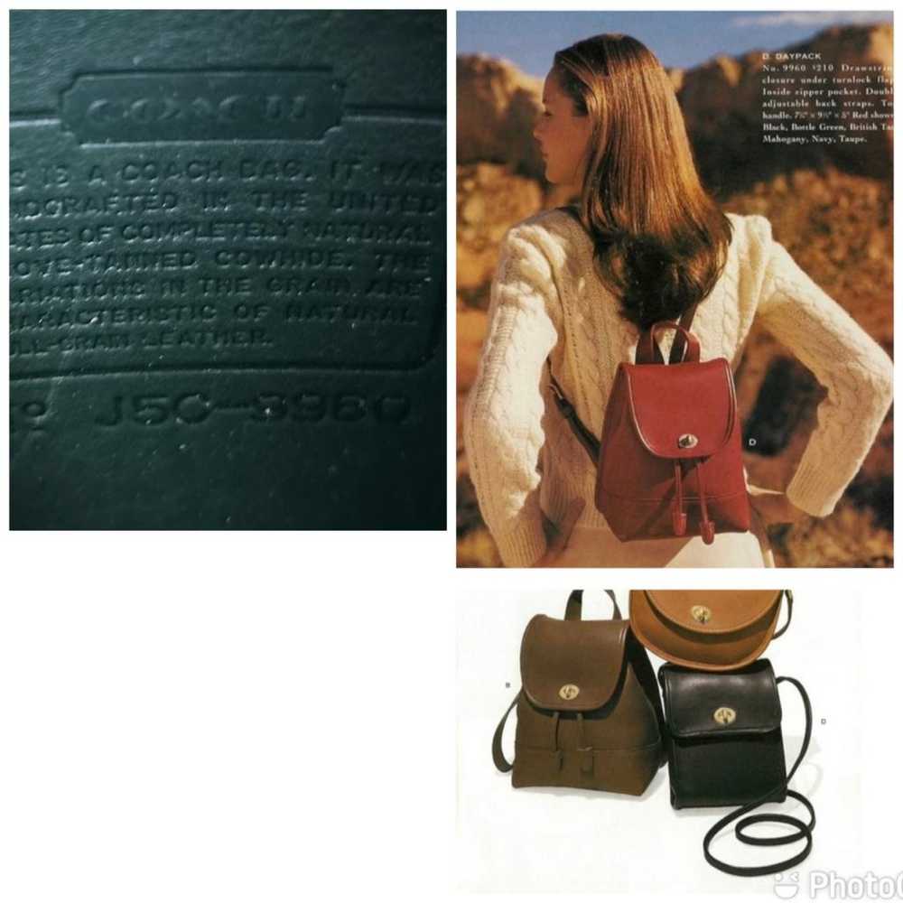 Coach Leather backpack - image 10