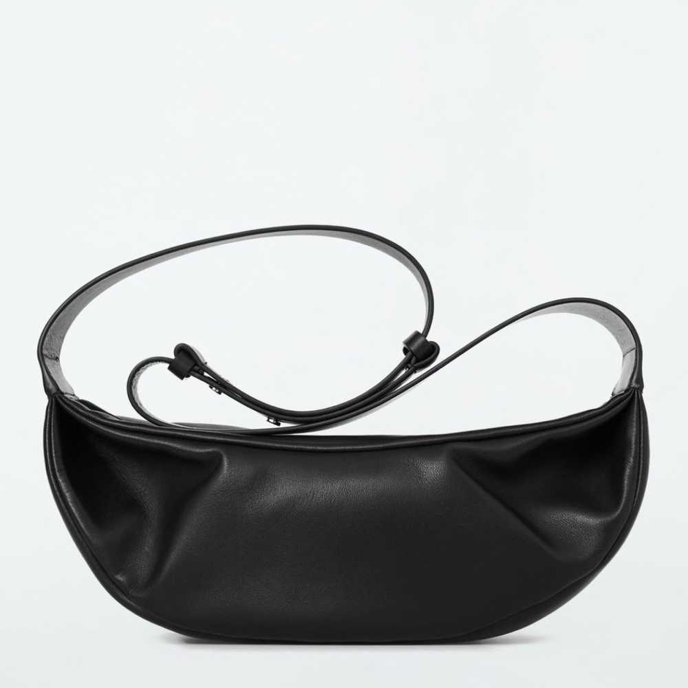 COS swing leather cross body bag black - image 1