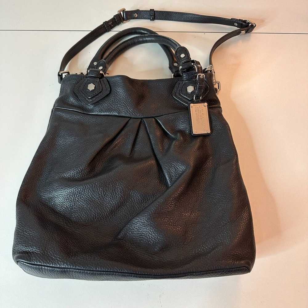 Marc By Marc Jacobs Soft Black Leather Hobo Slouc… - image 1