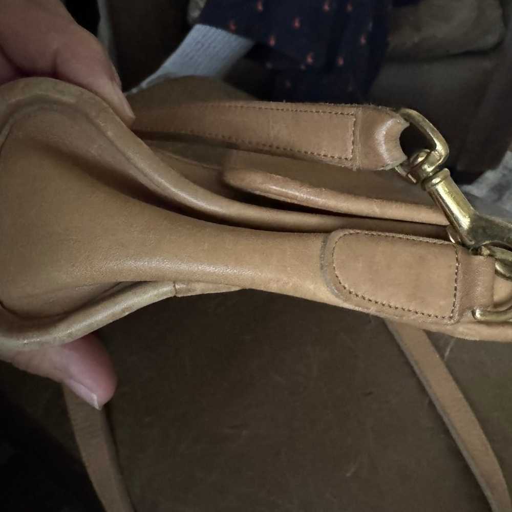 Vintage 1990’s coach cross body tan - image 12