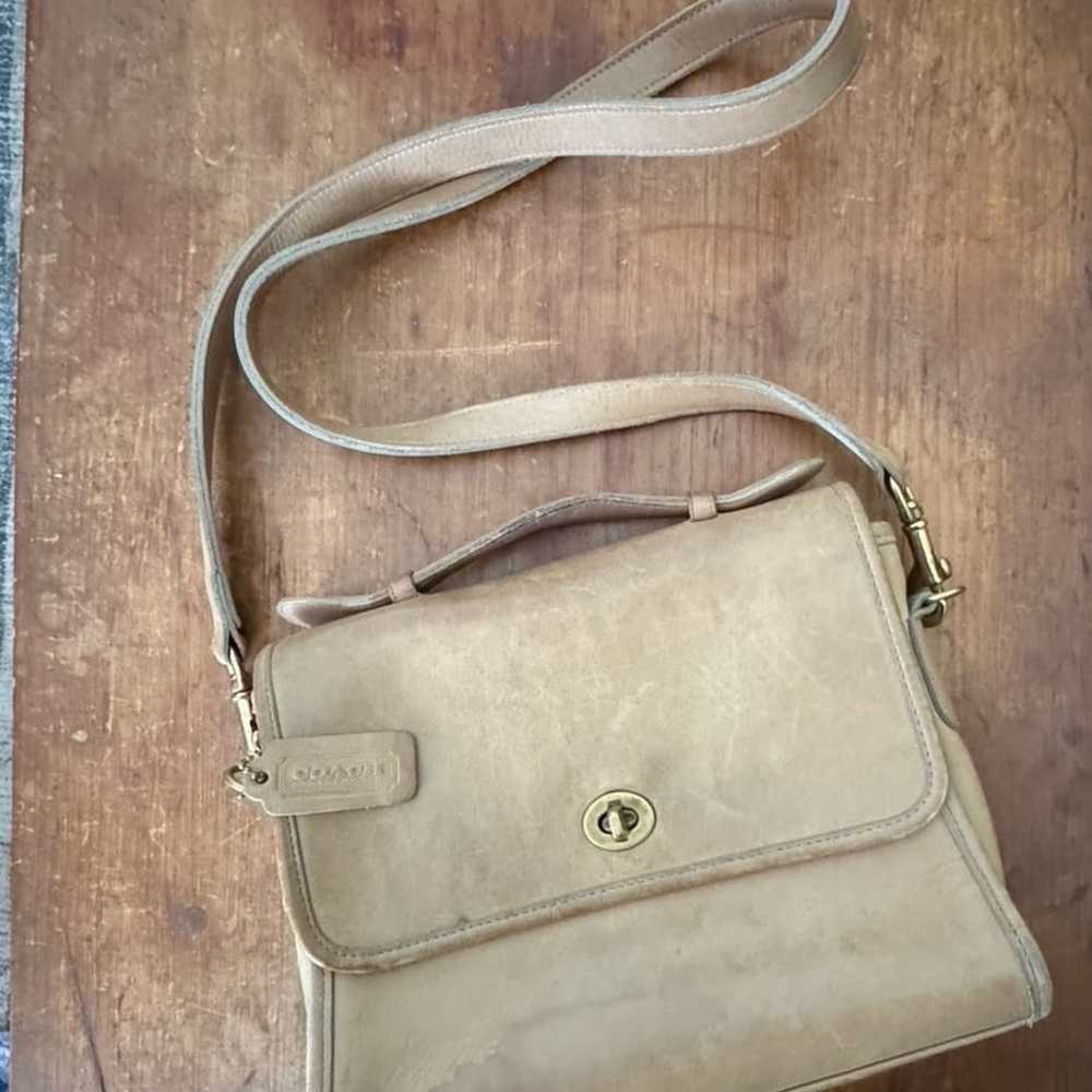 Vintage 1990’s coach cross body tan - image 1