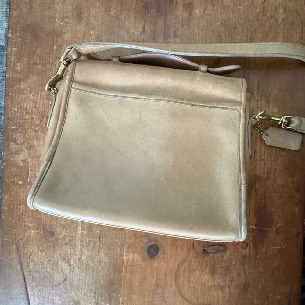 Vintage 1990’s coach cross body tan - image 8