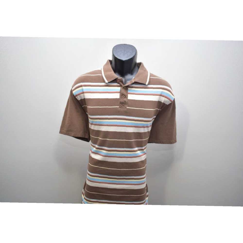 Prana Striped Cotton Blend Short Sleeve Golf Polo… - image 2