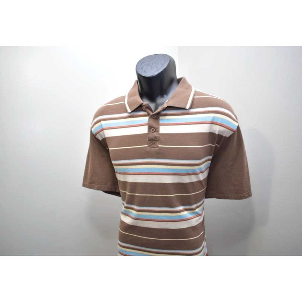 Prana Striped Cotton Blend Short Sleeve Golf Polo… - image 3