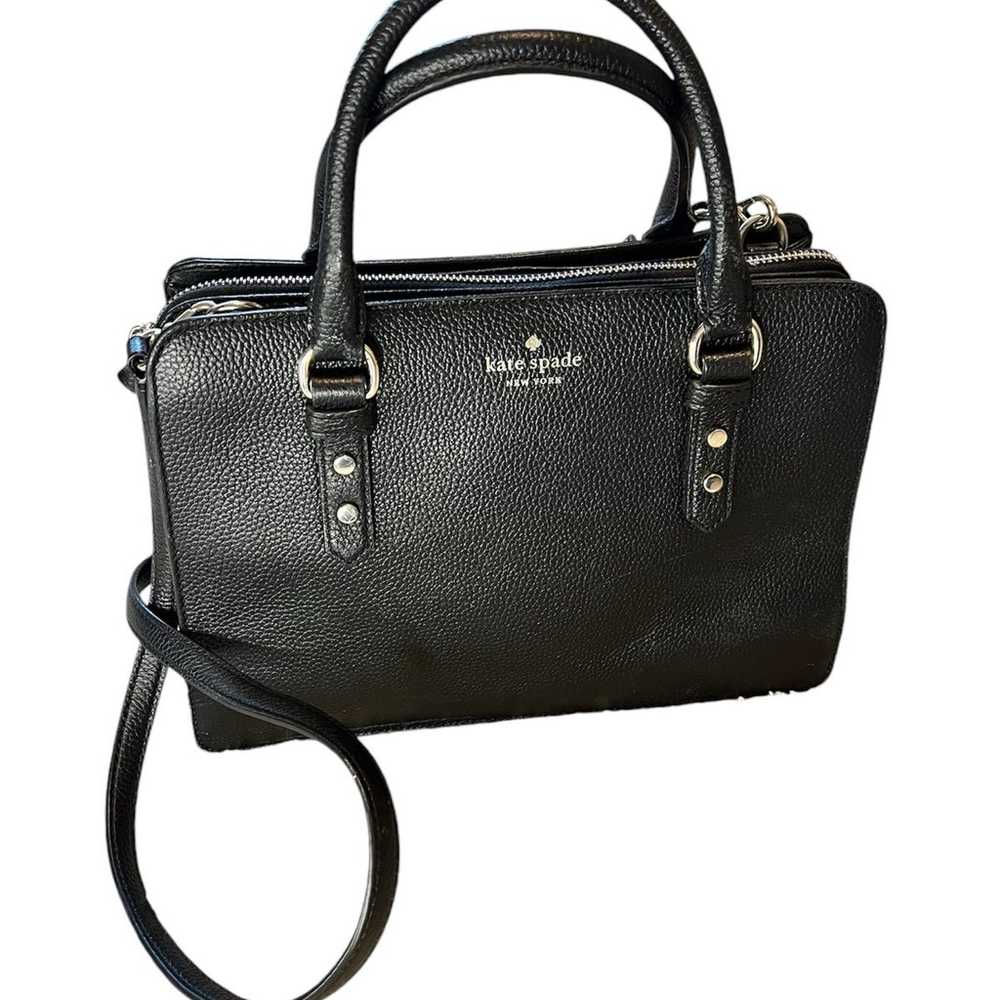 kate spade Mulberry Street Lise Black Pebbled Lea… - image 3