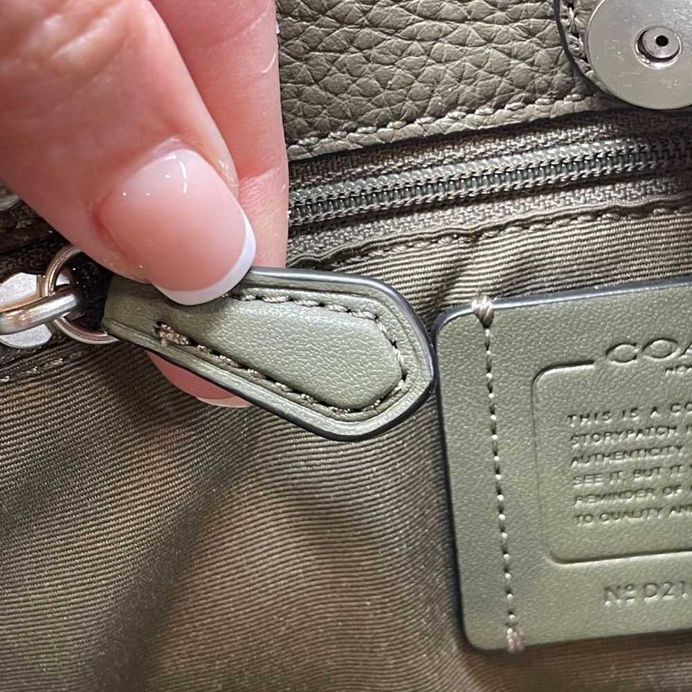 COACH 1941 Logo Dempsey Tote Shoulder Bag Olive G… - image 9