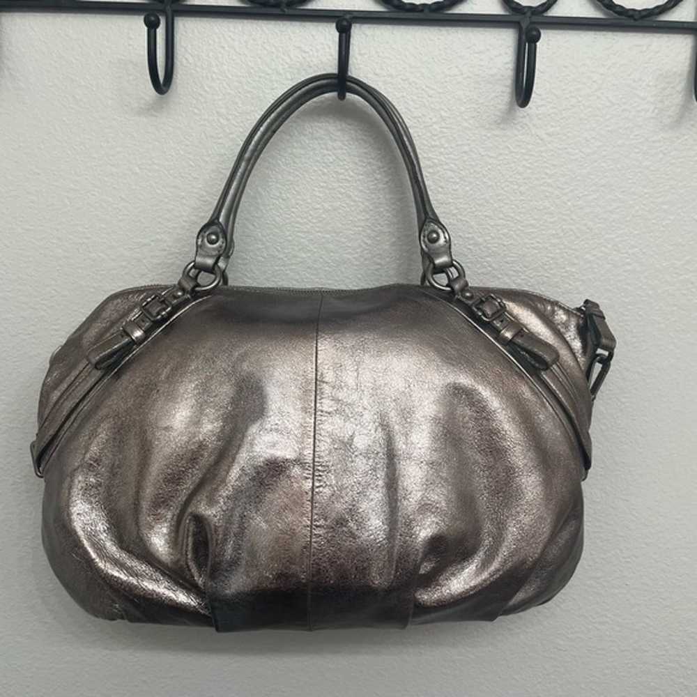 COACH Madison Sophia Metallic Leather Satchel EUC - image 3