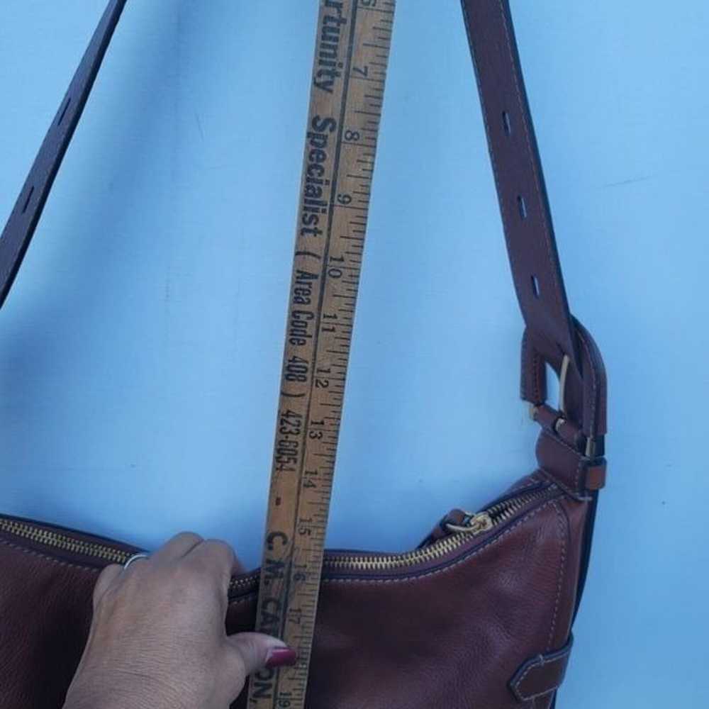 Fossil Harwall Tan Brown Leather Hobo Purse One S… - image 10