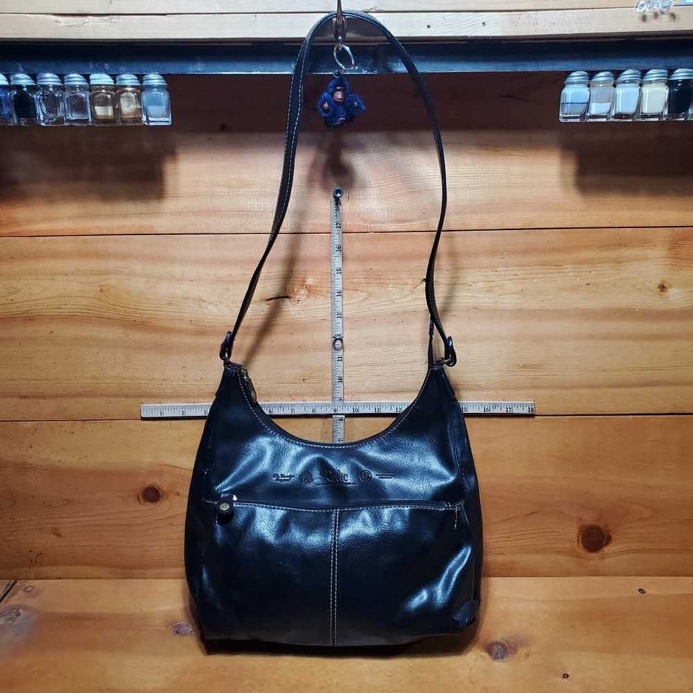 Relic Vintage Black Genuine Leather Handbag Clutc… - image 2