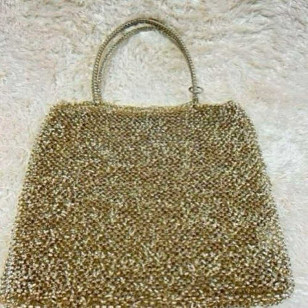 Anteprima Wire Bag Large Champagne Gold Square St… - image 3