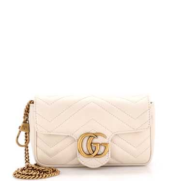 GUCCI GG Marmont Flap Bag Matelasse Leather Super… - image 1