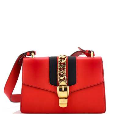 GUCCI Sylvie Shoulder Bag Leather Small