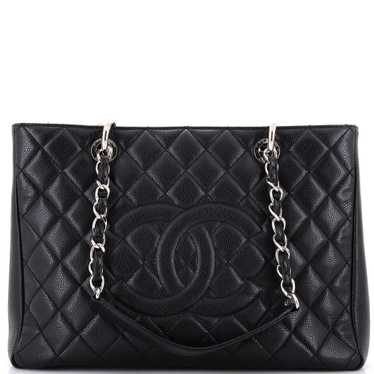 CHANEL Grand Shopping Tote Quilted Caviar