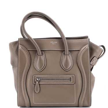 CELINE Luggage Bag Grainy Leather Mini