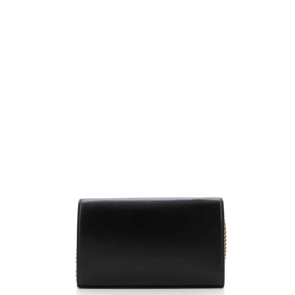 Saint Laurent Classic Monogram Wallet on Chain Le… - image 3