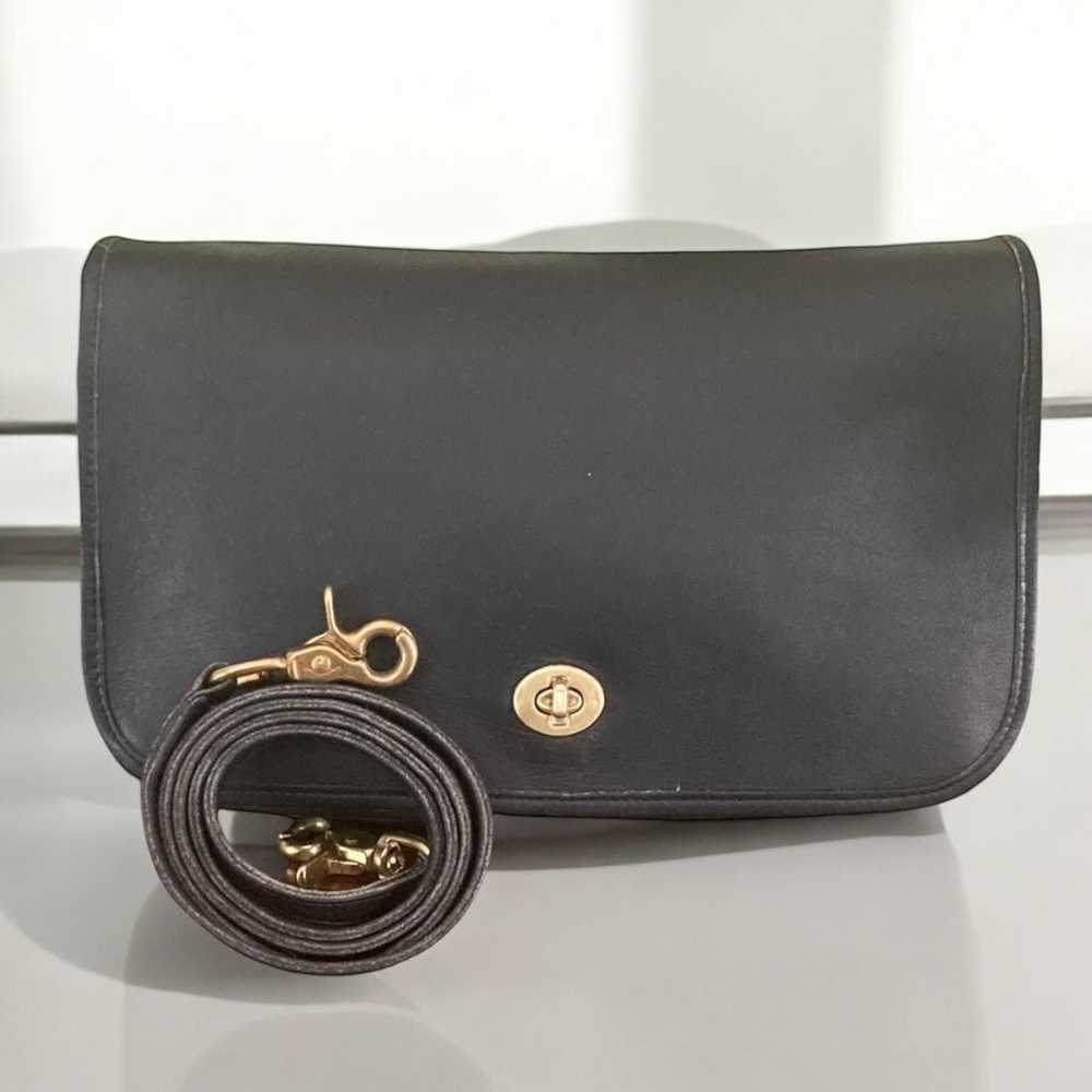 Coach black convertible clutch / shoulder bag vin… - image 1