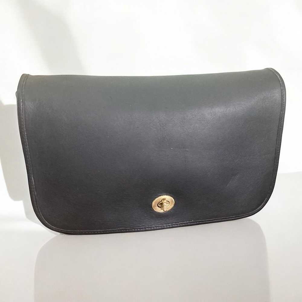 Coach black convertible clutch / shoulder bag vin… - image 8