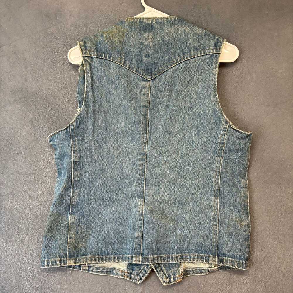 Generic Vintage West Cal. 45 Vest Denim Western C… - image 2