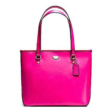 Coach 24862 Legacy Weekend Signature selling Nylon EW Zip Top Tote hot pink Y2K