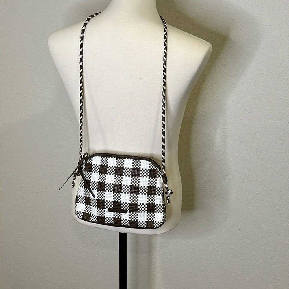 Brown/white Mallory Loeffler Randall cross body - image 1