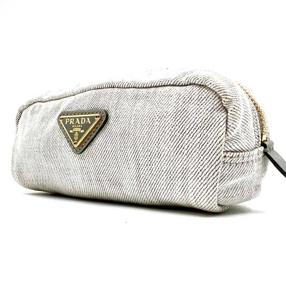 [Minami Tanaka Model] PRADA Pouch Triangular Logo… - image 1