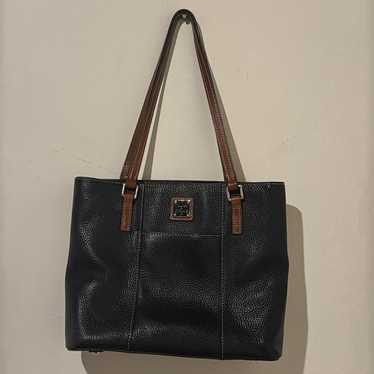 Vintage Gray & Brown Dooney & Bourke Pebble Lexin… - image 1