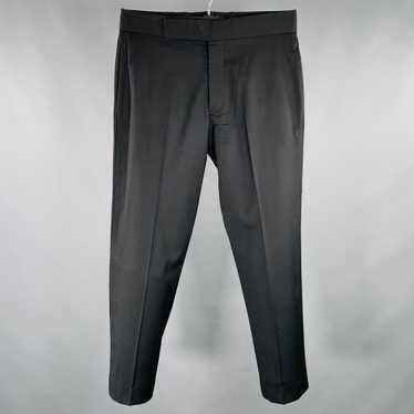 Armani Collezioni Black Flat Front Dress Pants - image 1