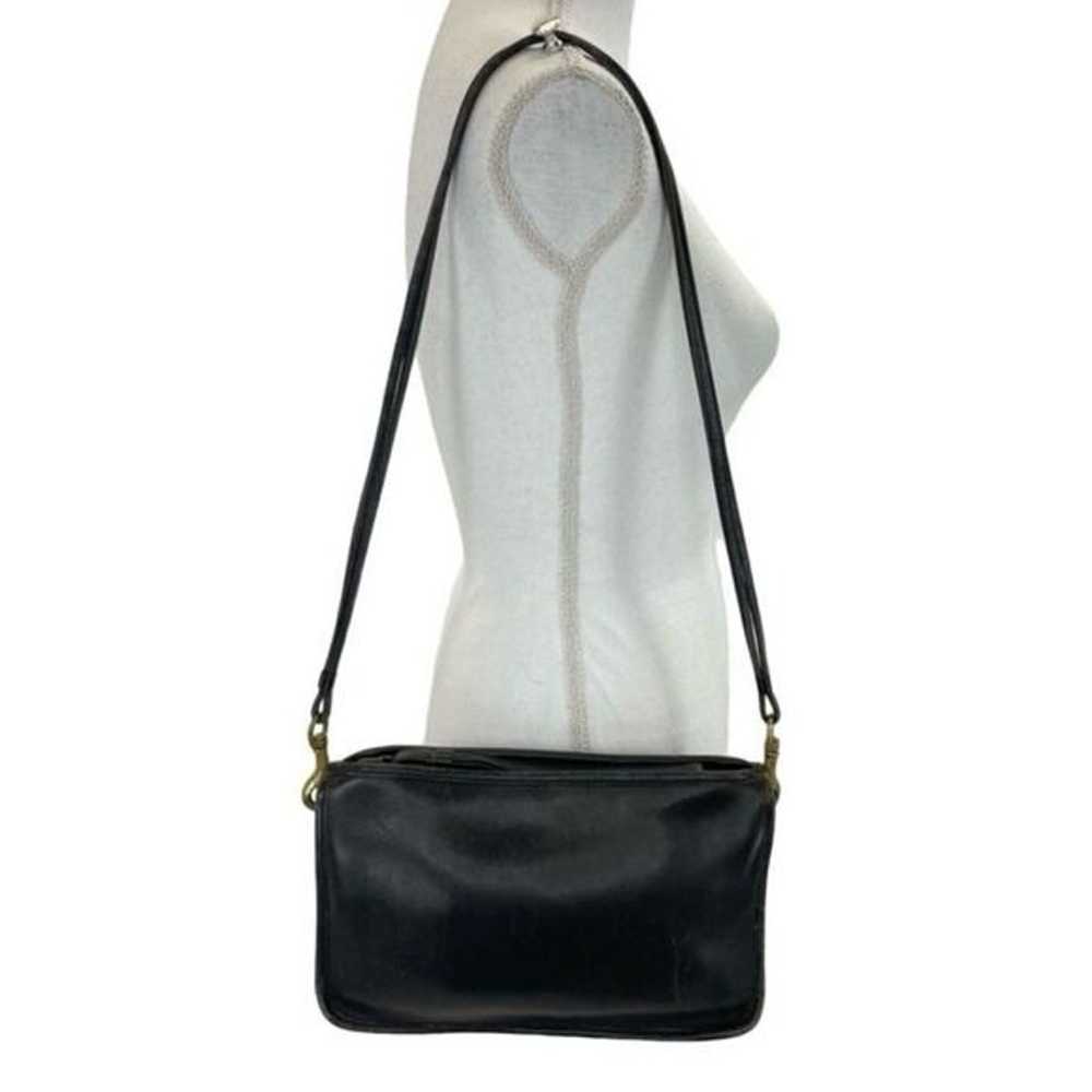 COACH Vintage Bonnie Cashin Navy Leather Bag - image 2