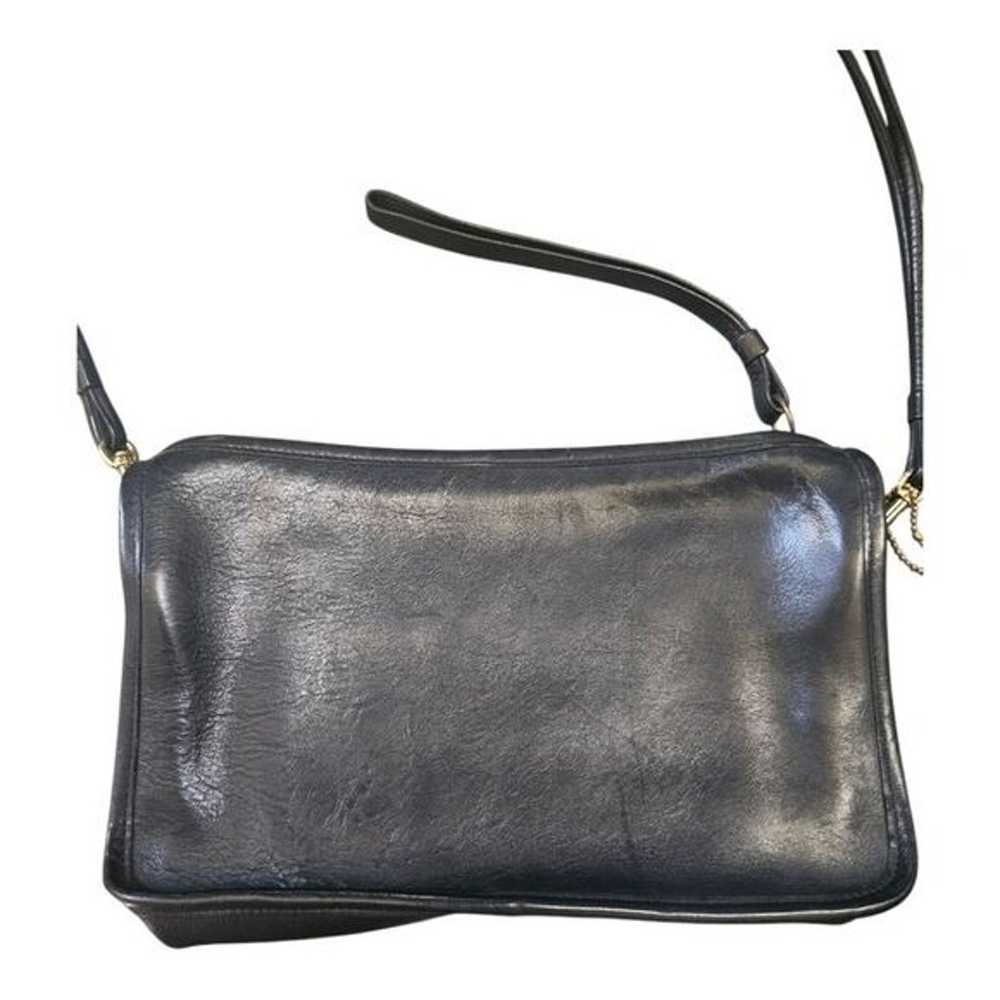 COACH Vintage Bonnie Cashin Navy Leather Bag - image 4