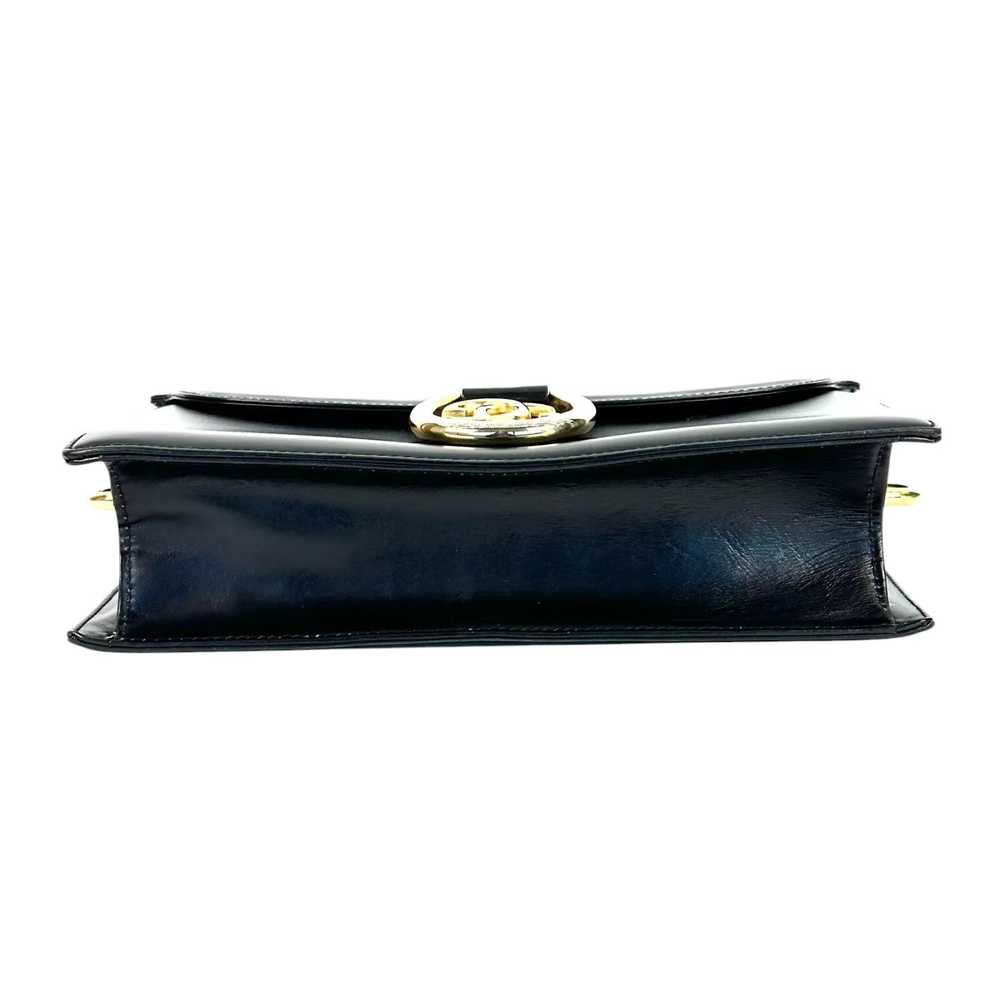 1970's Gucci Black Leather Handbag - image 7