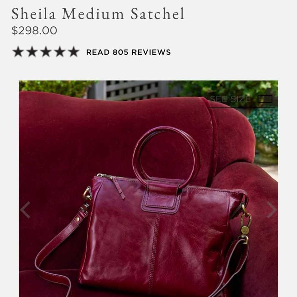 Sheila medium satchel Leather hobo international … - image 7