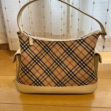 【BURBERRY】Nova Check ★ One Shoulder Handbag (Whit… - image 1