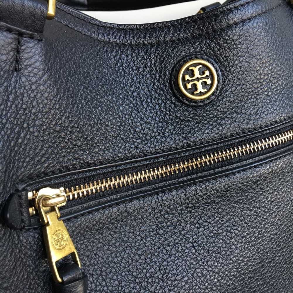 Tory Burch Black Pebbled Satchel Crossbody Should… - image 8