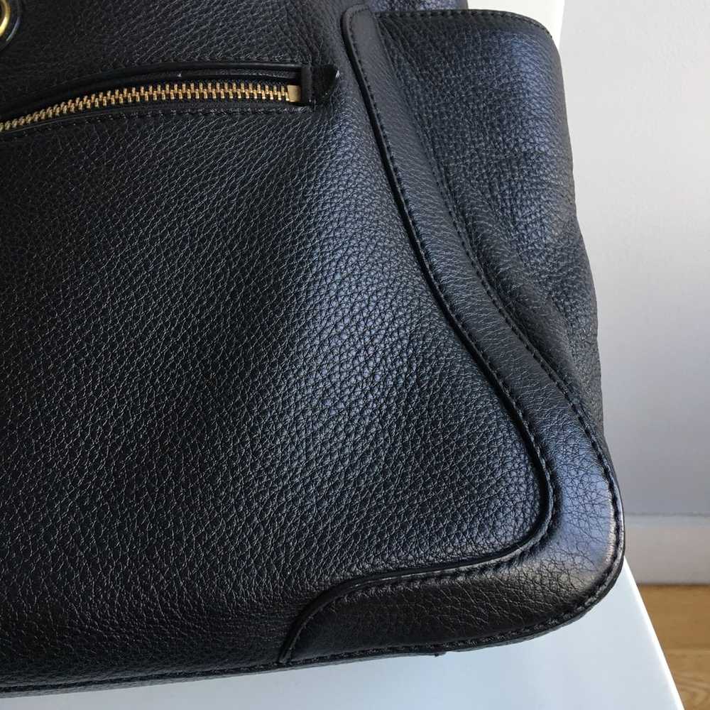 Tory Burch Black Pebbled Satchel Crossbody Should… - image 9