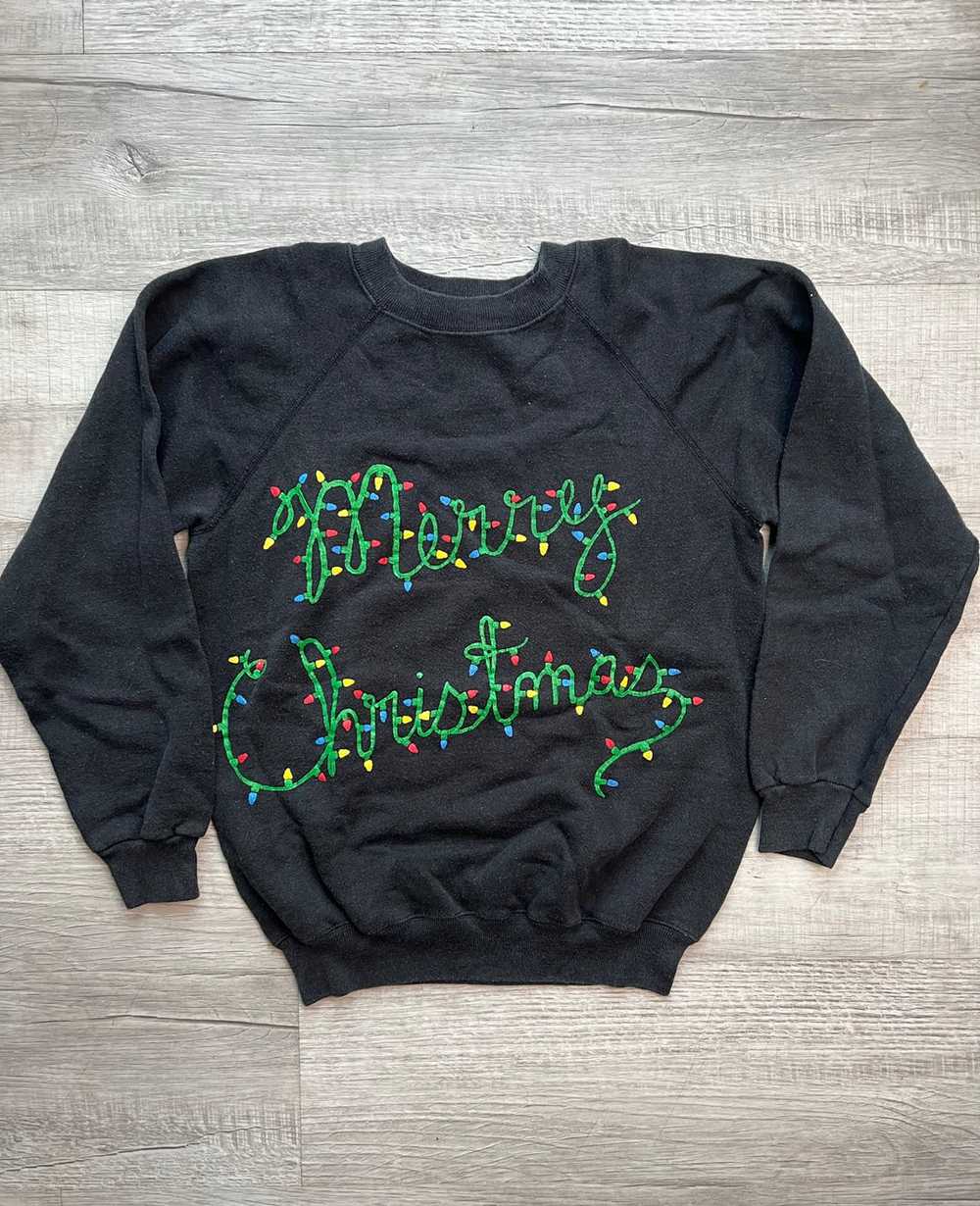 Vintage Merry Christmas Crewneck Sweatshirt - image 6