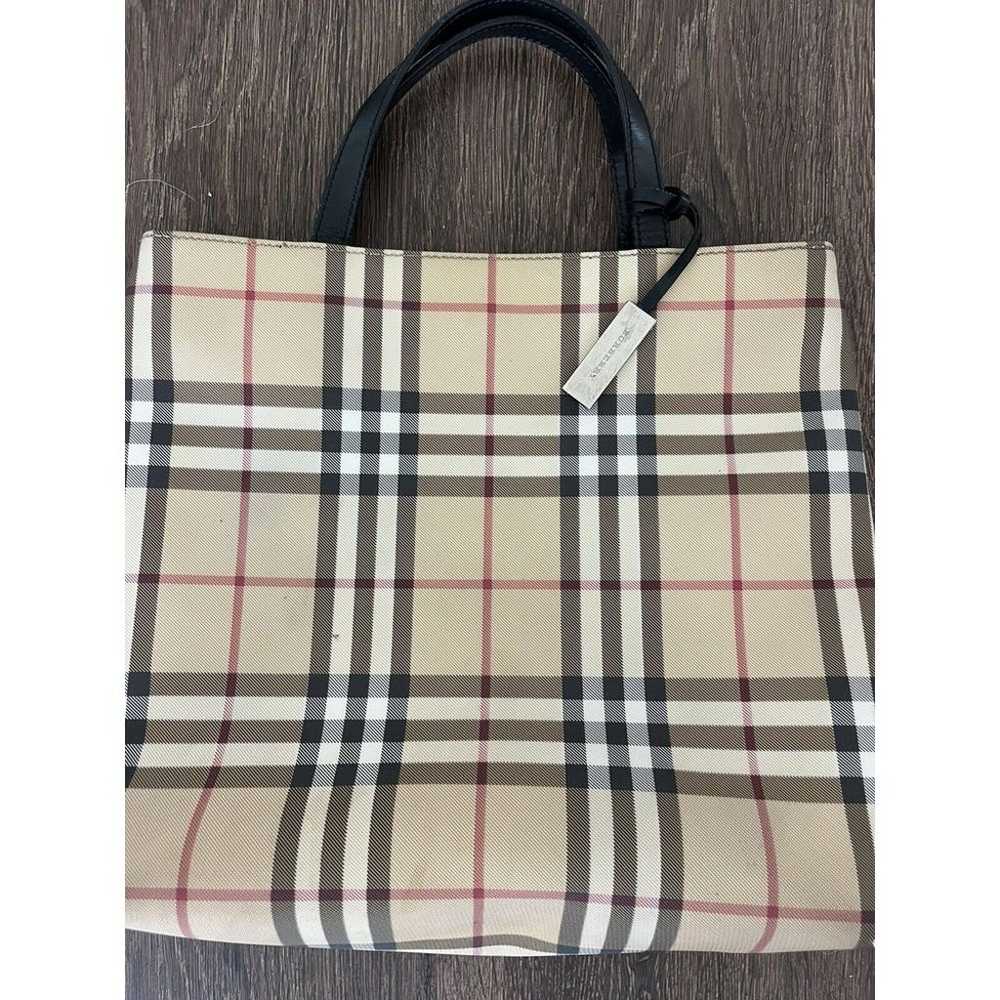 Burberry Handbag Nova Check Coated Canvas Satchel… - image 10