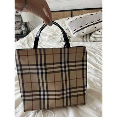 Burberry Handbag Nova Check Coated Canvas Satchel… - image 1