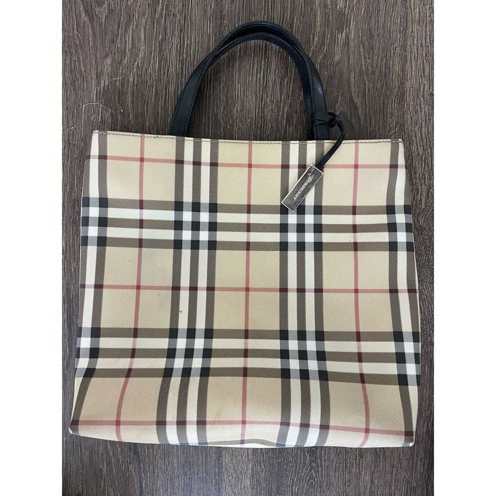 Burberry Handbag Nova Check Coated Canvas Satchel… - image 8