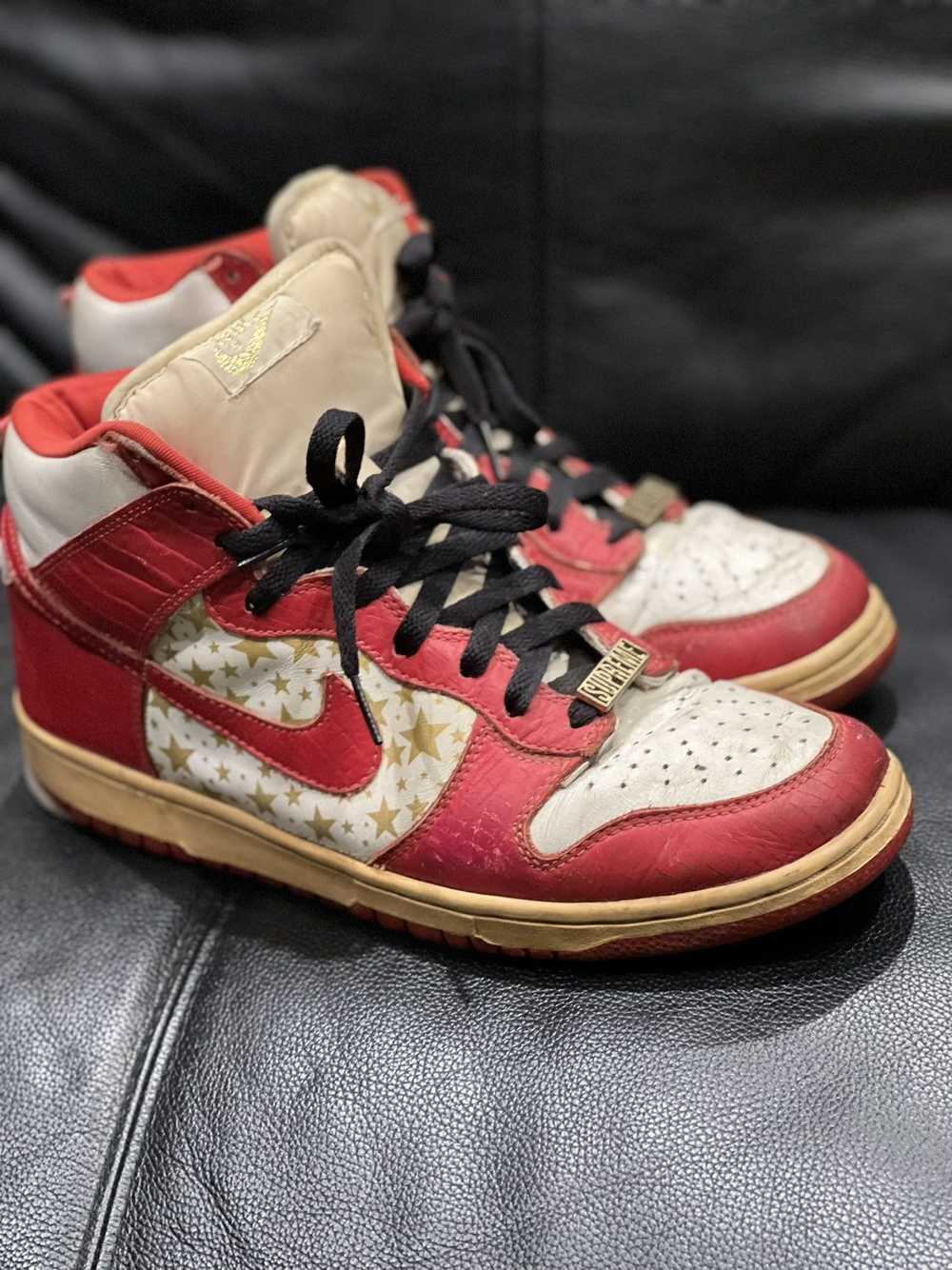 Nike × Supreme Supreme x Dunk High Pro SB Red 2003 - image 1