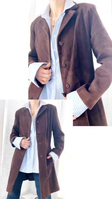 Italian chocolate suede jacket