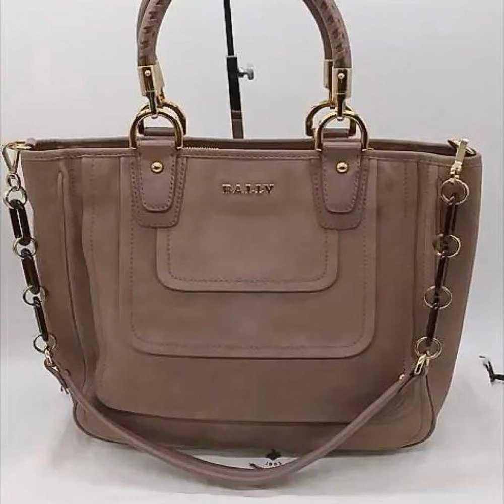 [1653-1] High-quality *Bally* Suede 2-Way Bag - image 1