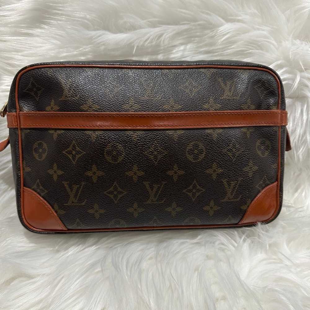 Louis Vuitton Unisex Leather Canvas Vintage Monog… - image 1