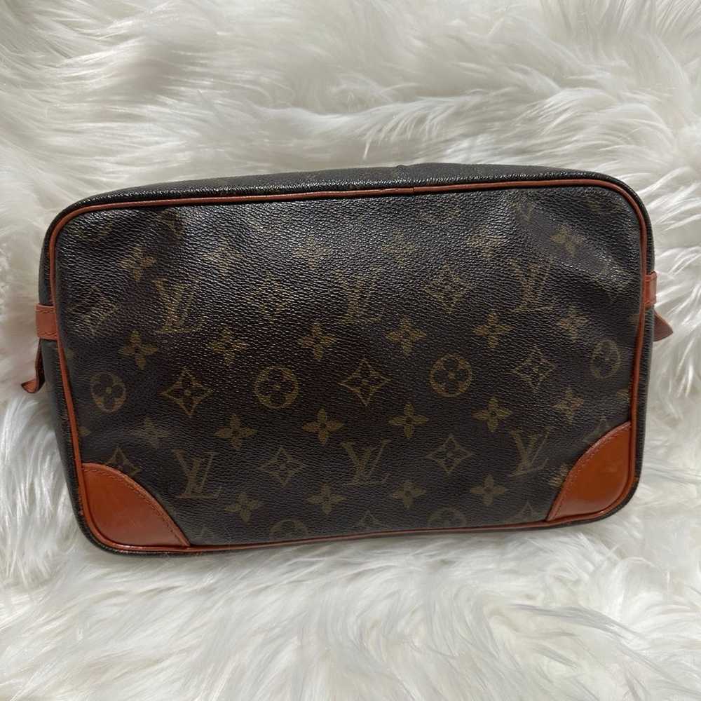 Louis Vuitton Unisex Leather Canvas Vintage Monog… - image 2